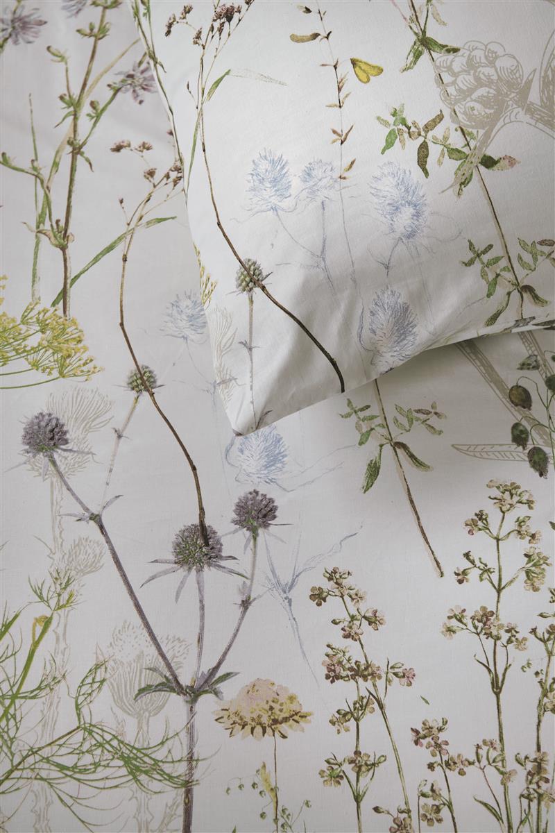 Ariadne at Home Housse de couette Coton Fleurs Fleurs Blanc