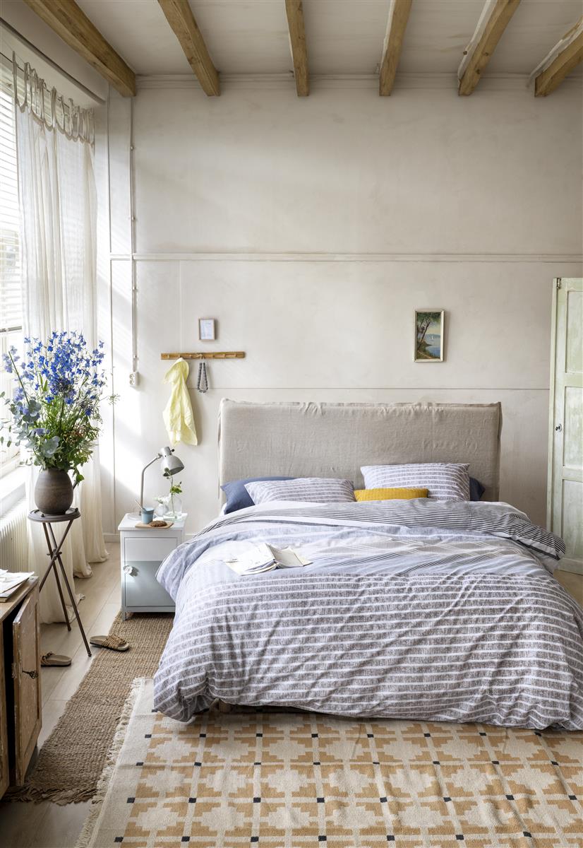 Housse de couette Ariane chez soi Coton France Bleu