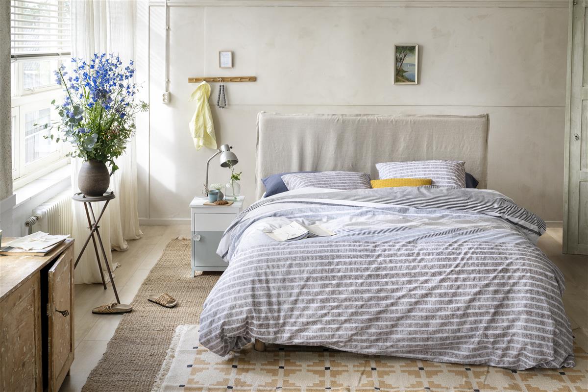 Housse de couette Ariane chez soi Coton France Bleu