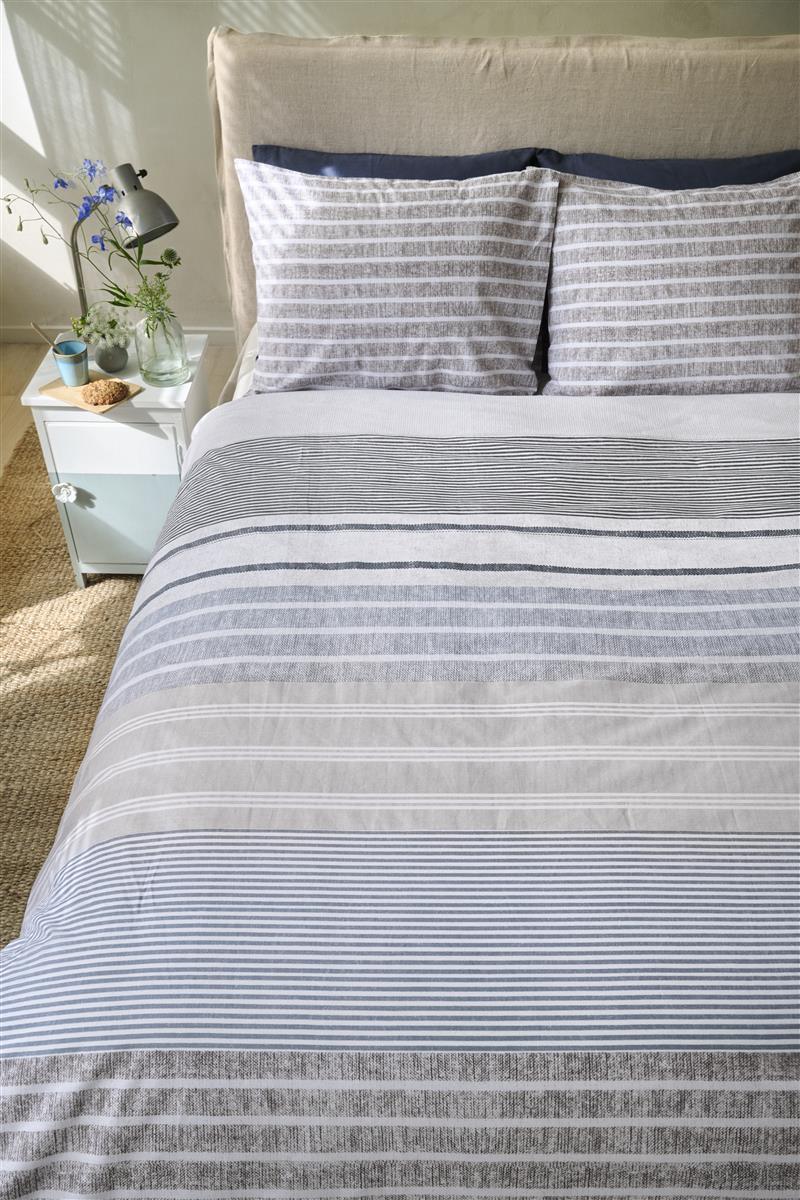 Housse de couette Ariane chez soi Coton France Bleu