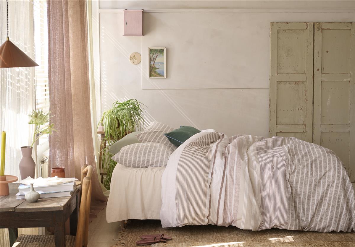 Housse de couette Ariane chez soi Coton France Nude