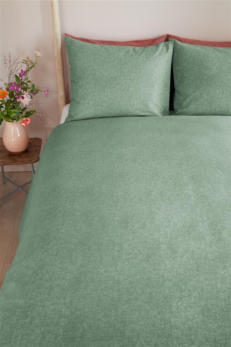 Bedinghouse Housse de couette Flanelle Frost Gris Vert