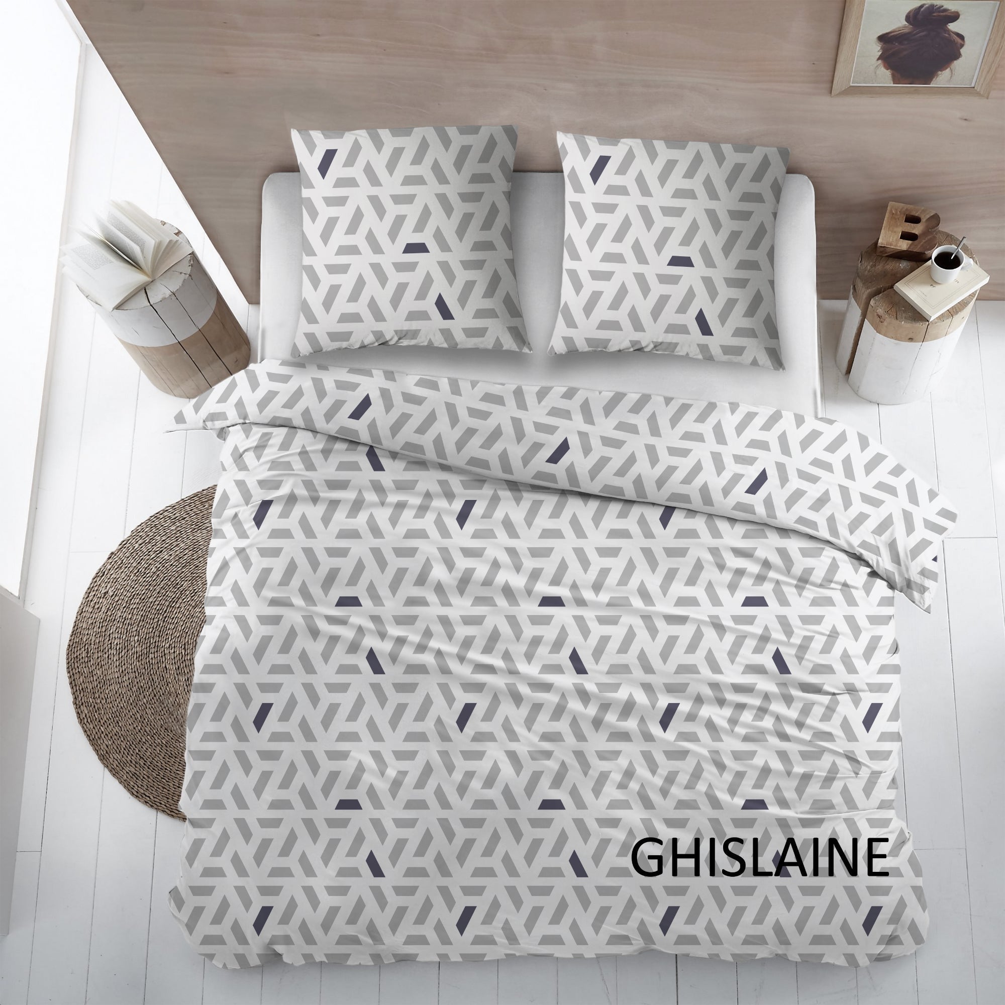 Sleepnight Housse de Couette Flanelle Ghislaine