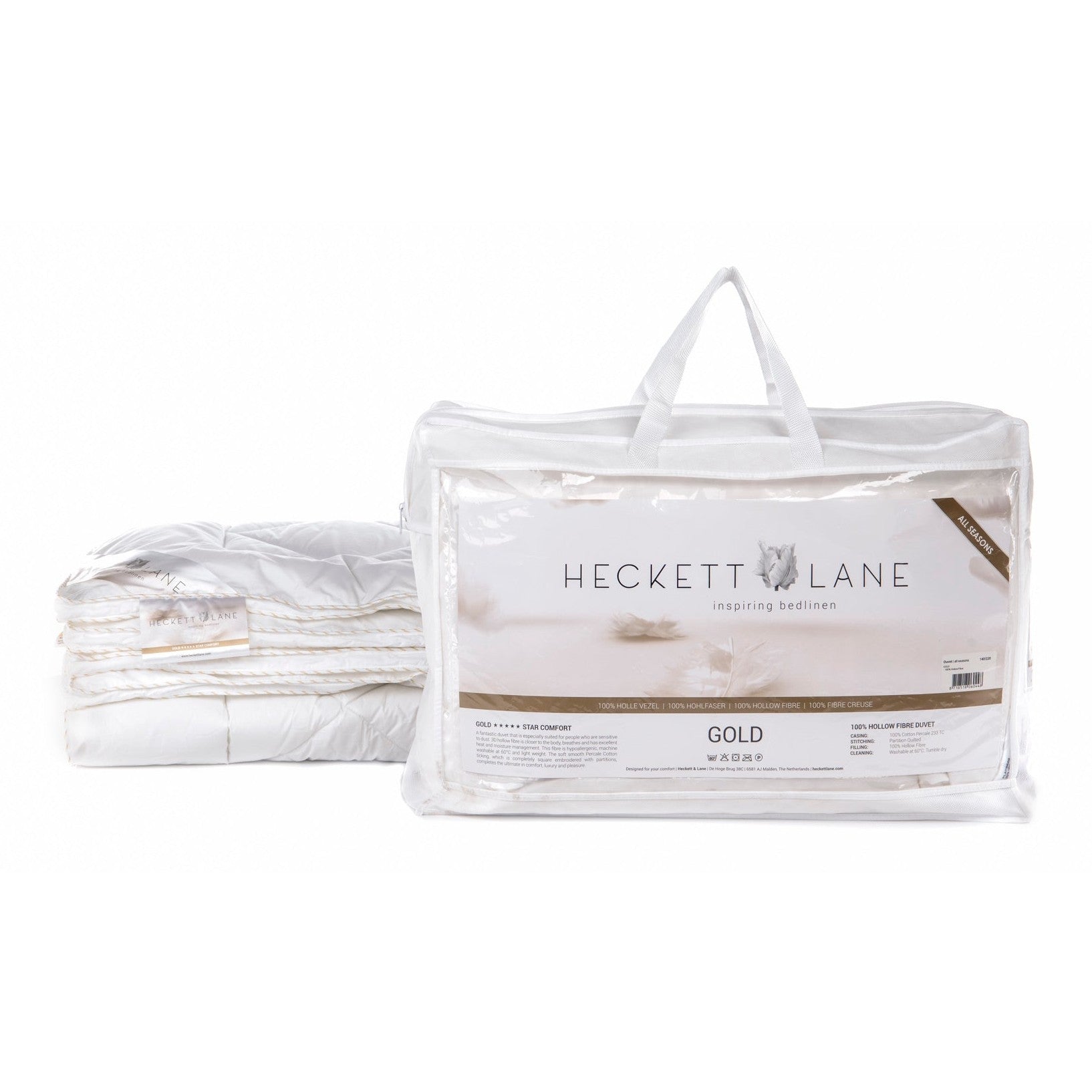 Heckettlane Dekbed Synthetisch Gold