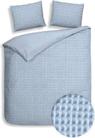 Heckettlane dekbedovertrek Vafala Ice Blue katoen