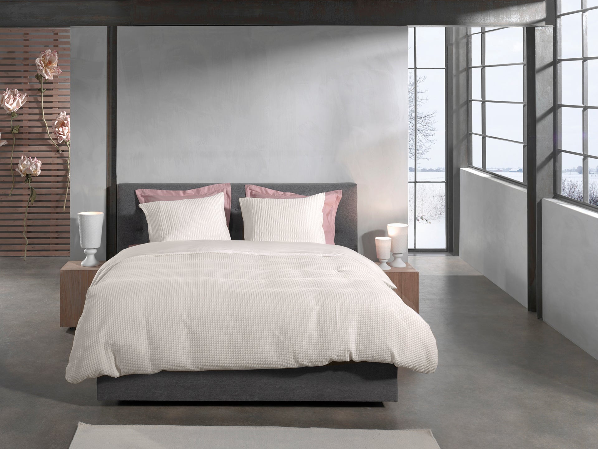 Heckettlane Dekbedovertrek Vafala Off-White Katoen