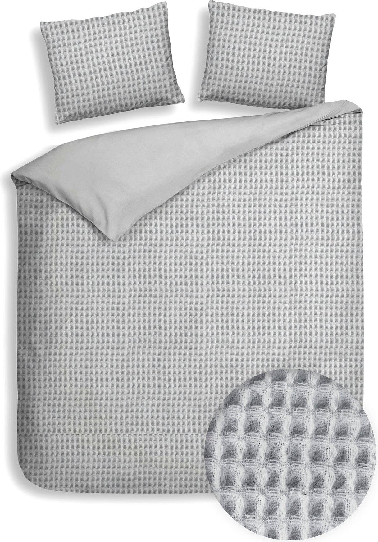 Housse de couette Heckettlane Vafala Melange Gris Coton