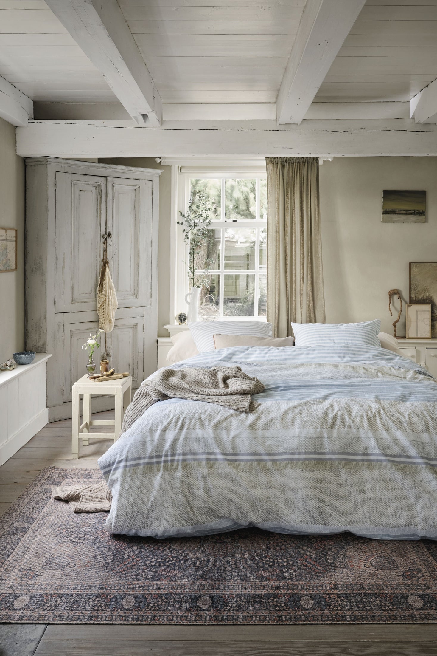 Ariadne at Home Dekbedovertrek Katoen Homey Blauw