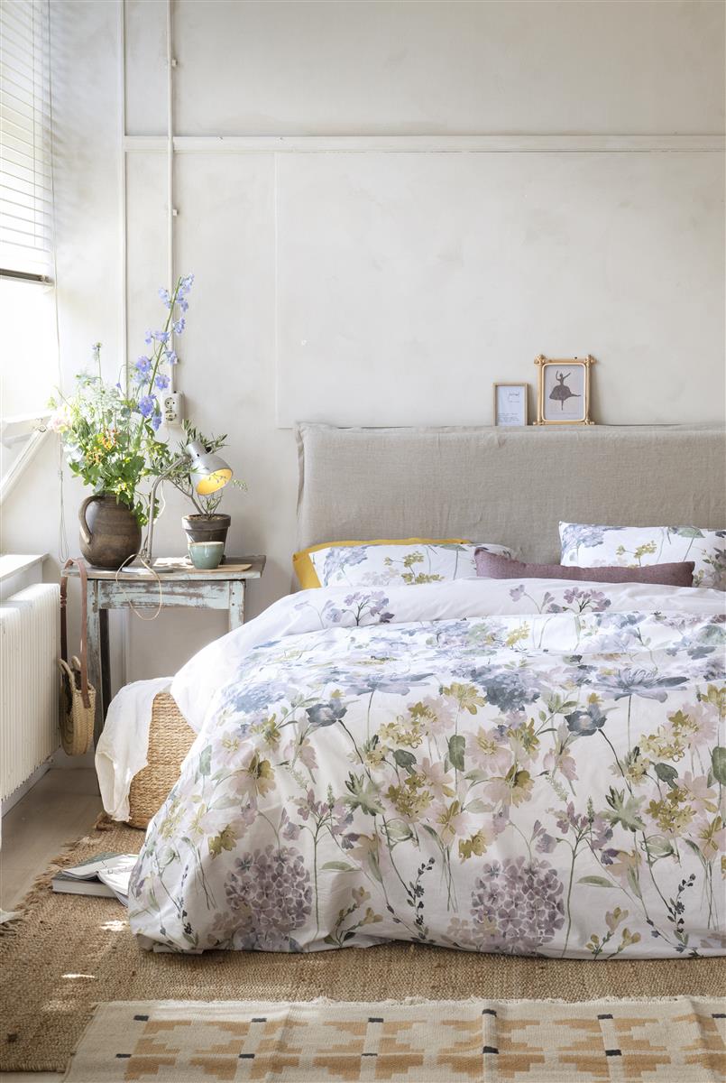 Housse de couette Ariadne at Home en coton hortensia pastel