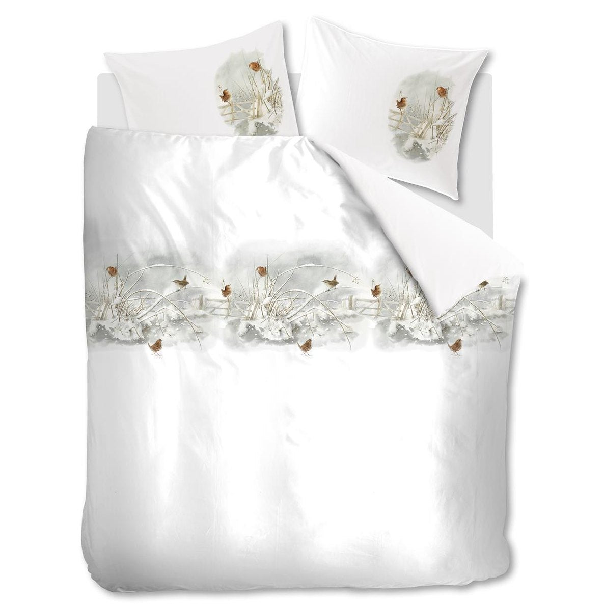 Marjolein Bastin Dekbedovertrek Flanel King Winter Naturel