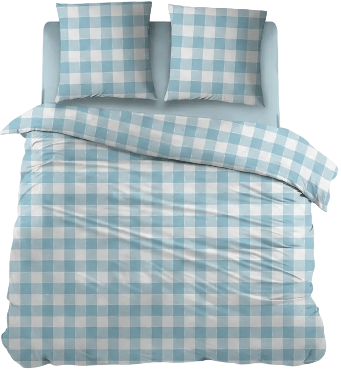 Dekbedovertrek Flanel Lies Blue - Bedtextielonline.be