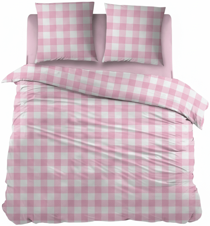 Dekbedovertrek Flanel Lies Pink - Bedtextielonline.be