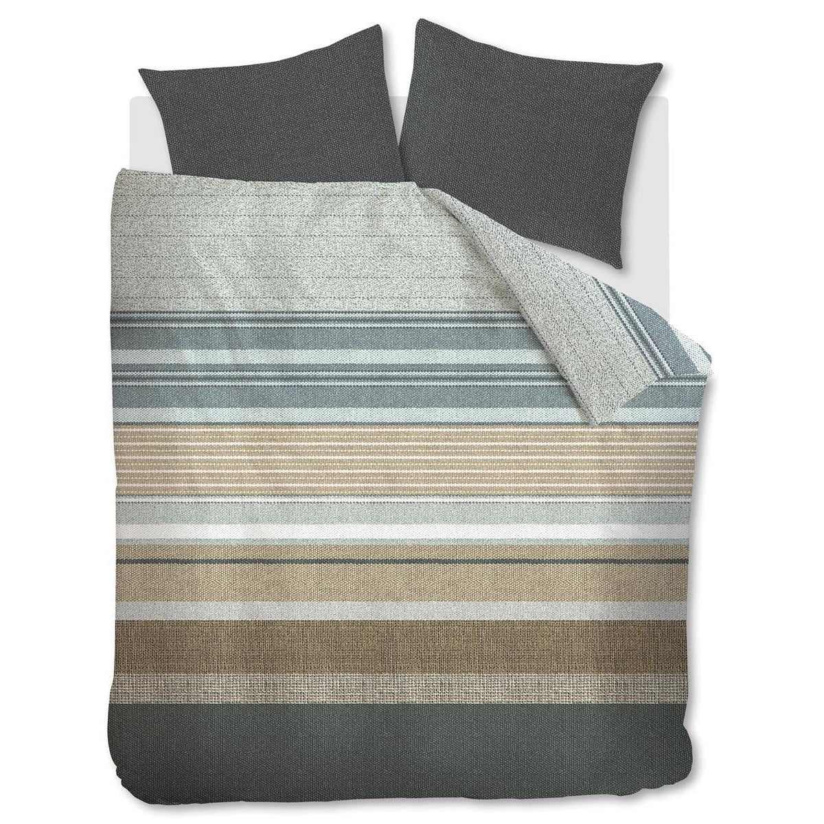 Bedinghouse Housse de Couette Coton Lex Gris Vert