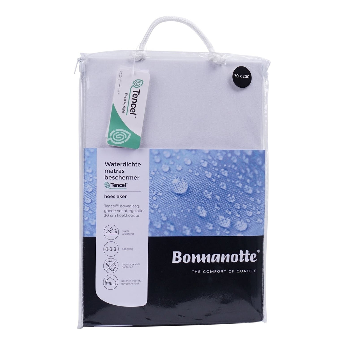 Bonnanotte splittopper matrasbeschermer waterdicht Tencel 20 cm