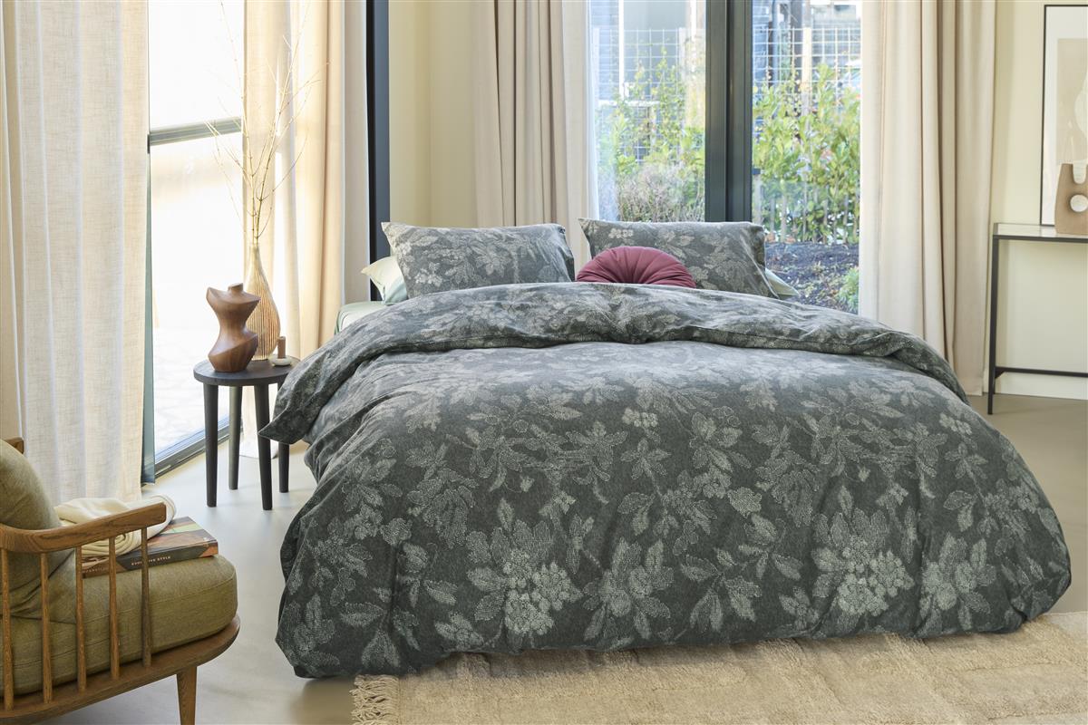 Beddinghouse Dekbedovertrek Flanel Mea Green