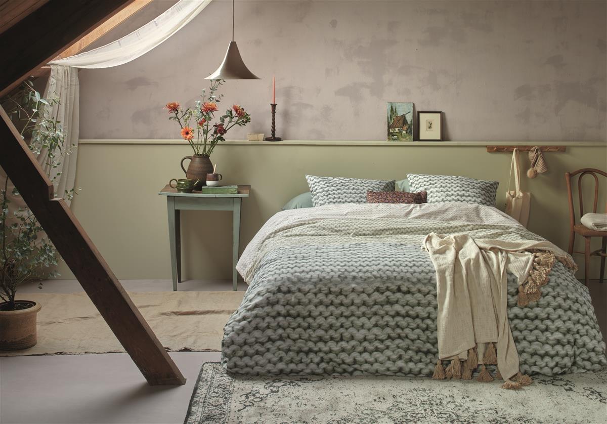 Ariadne at Home Housse de couette Coton Mélangé Vert