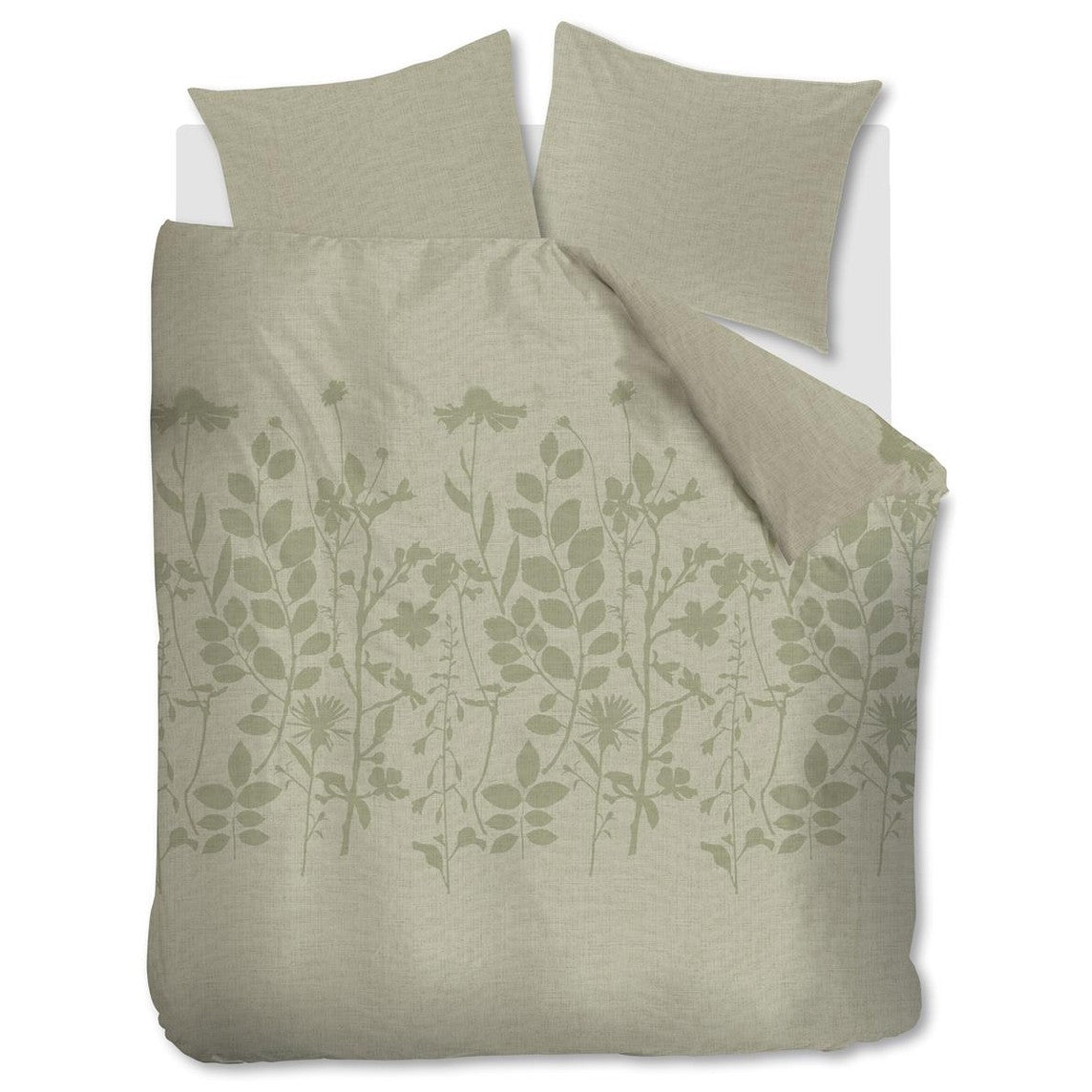 Housse de couette Ariadne at Home Coton Plante Vert clair