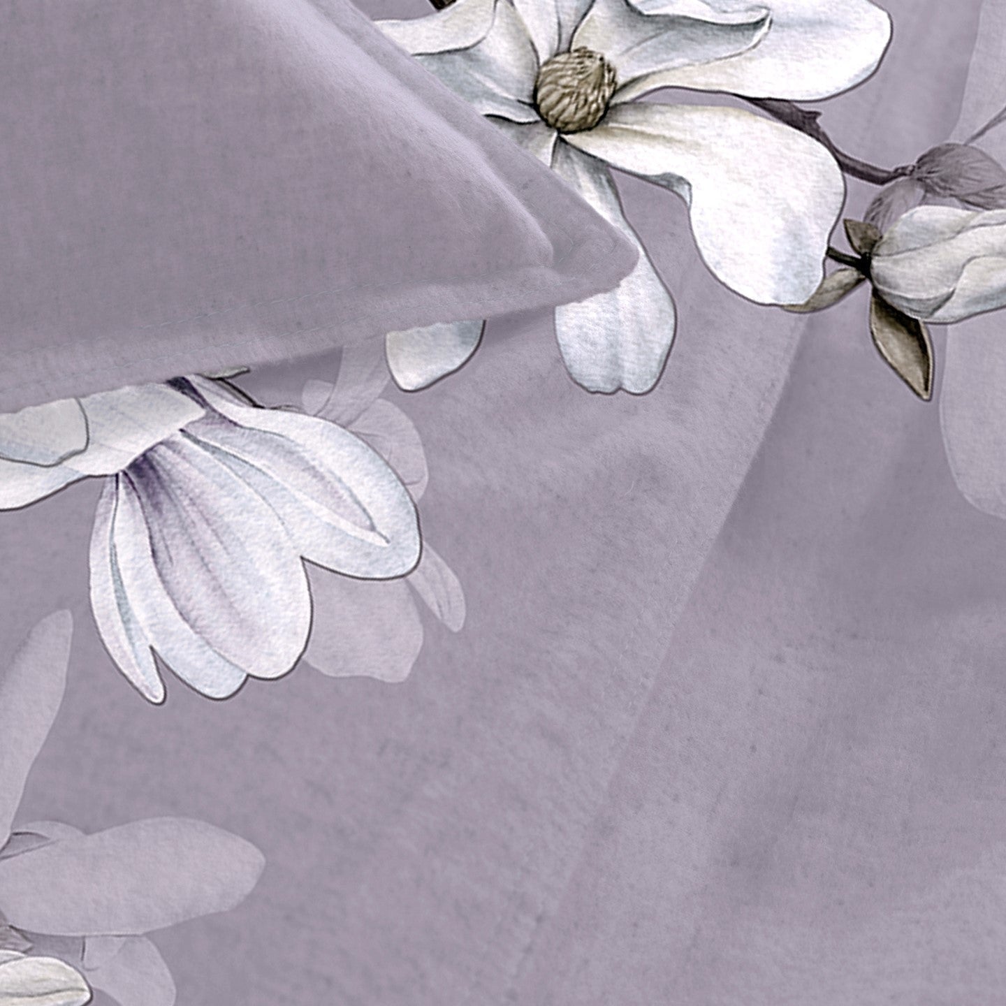 Housse de couette Heckettlane en flanelle Stacey Purple