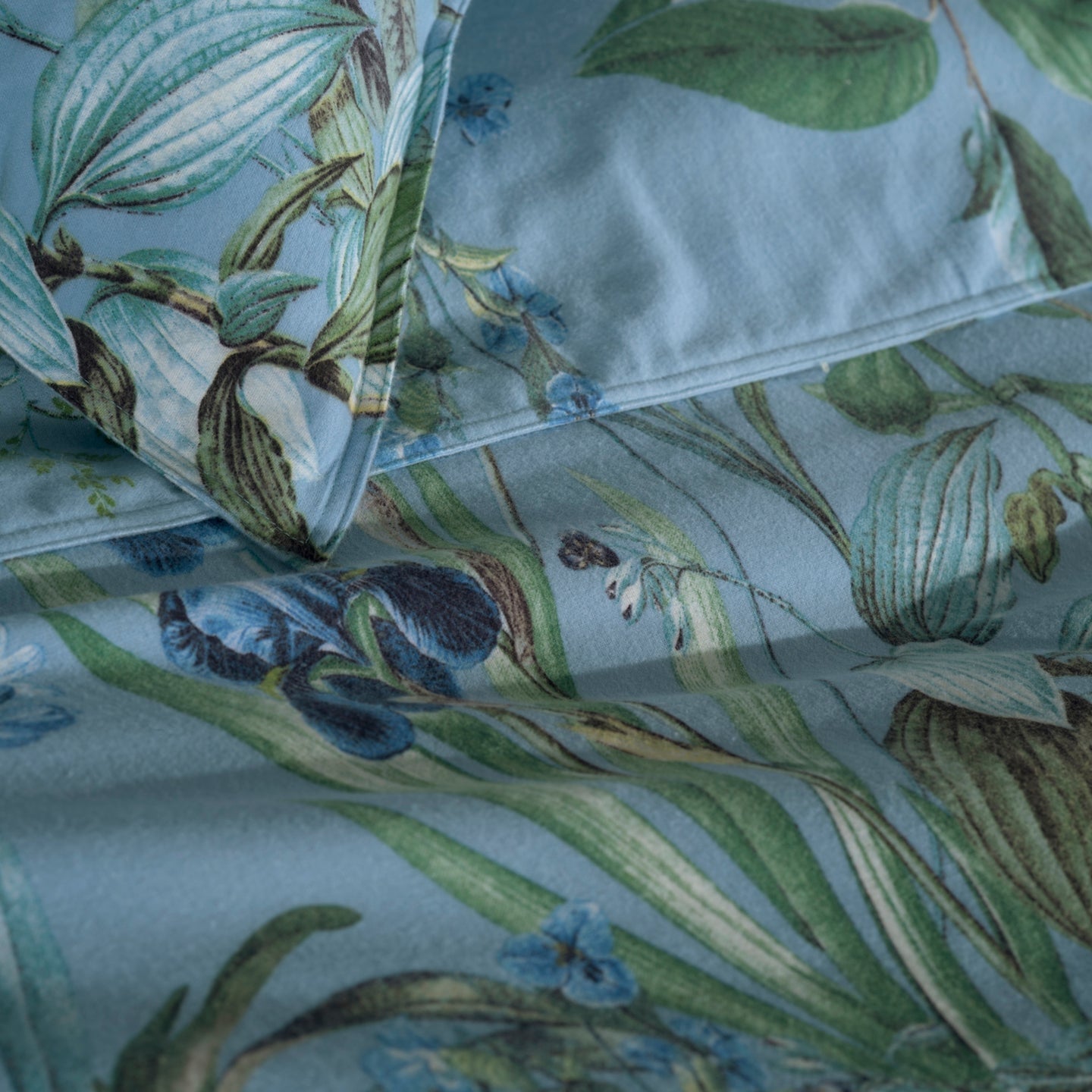 Housse de couette Heckettlane Flanelle Martina Bleu