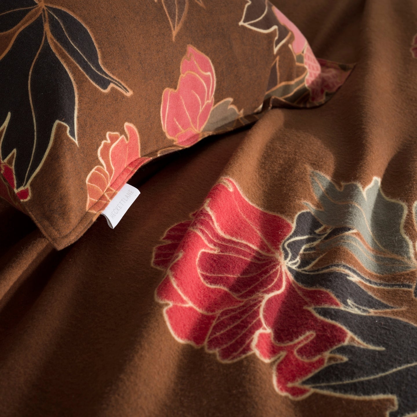 Housse de couette Heckettlane Flanelle Francesco Orange