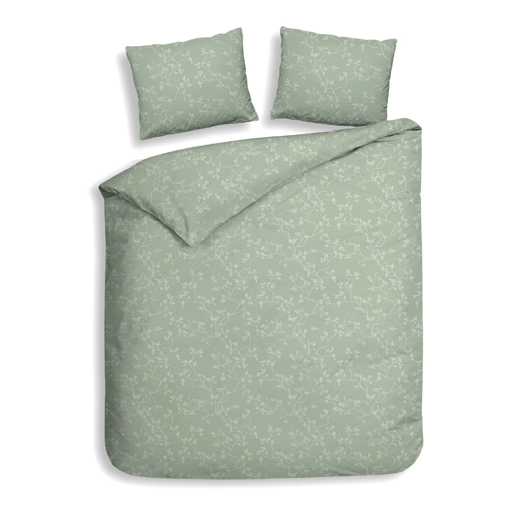 Housse de couette Heckettlane Flanelle Alloro Laurel Green