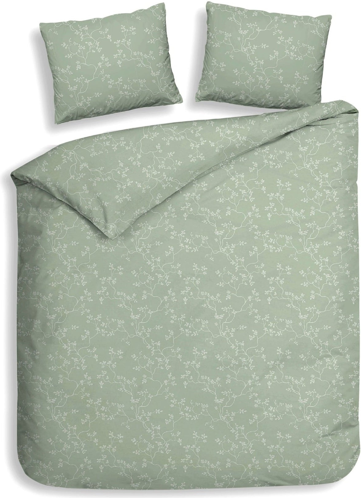 Heckettlane Bettbezug Flanell Alloro Laurel Green