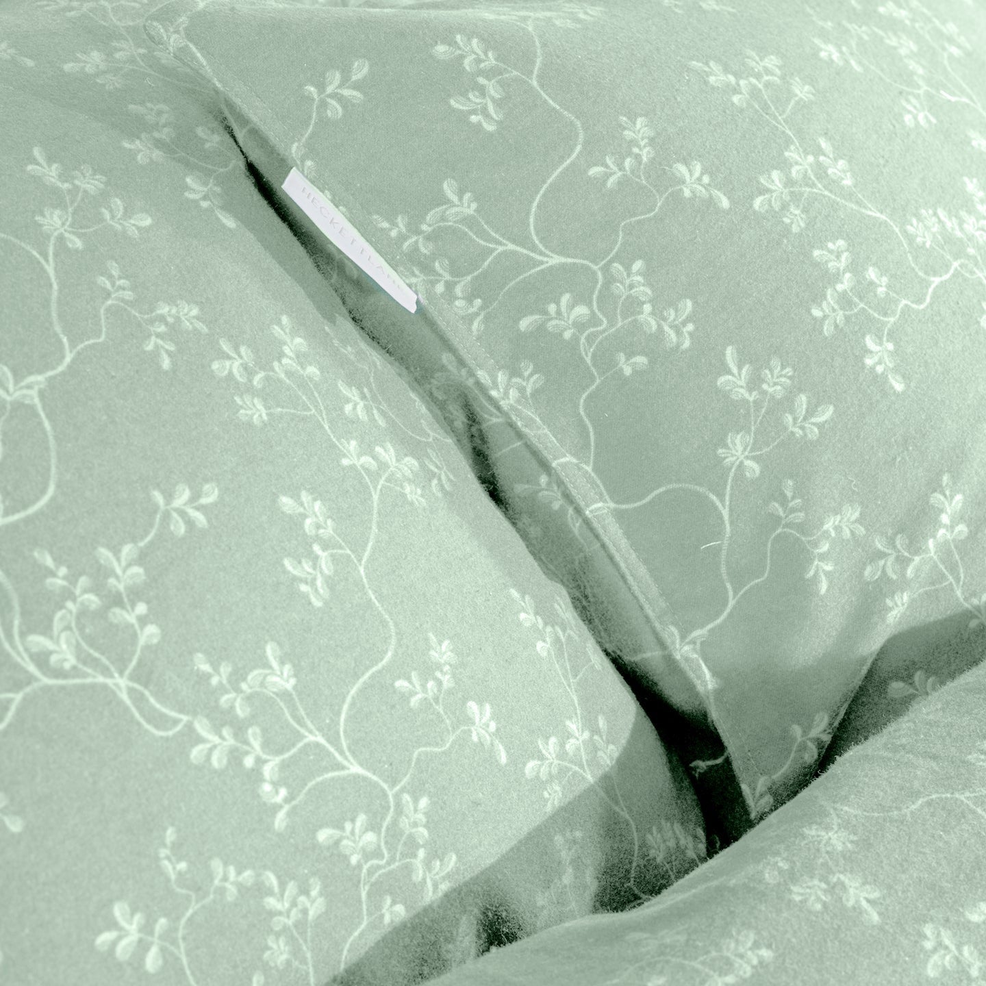 Housse de couette Heckettlane Flanelle Alloro Laurel Green