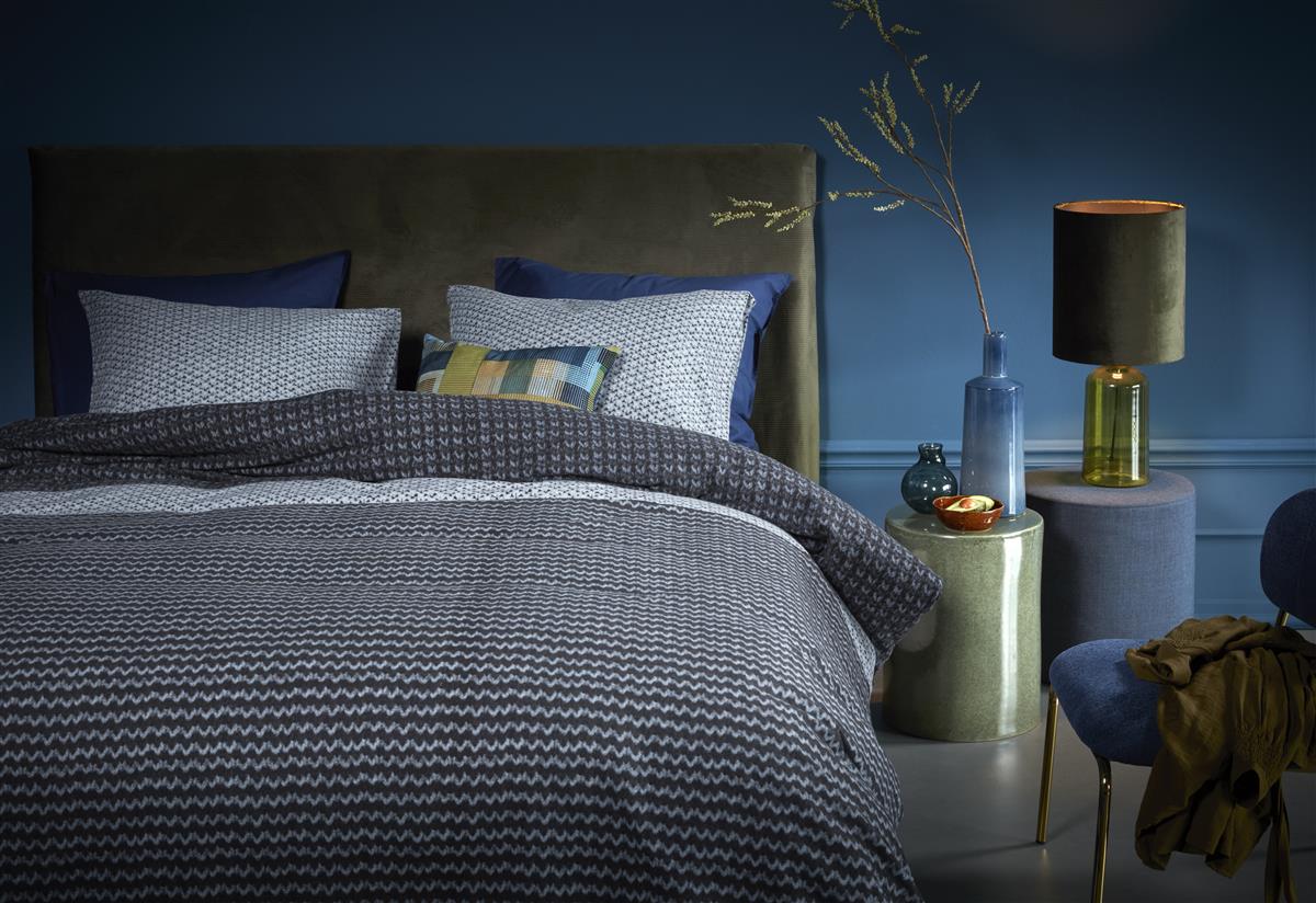 Beddinghouse Dekbedovertrek Flanel River Blue