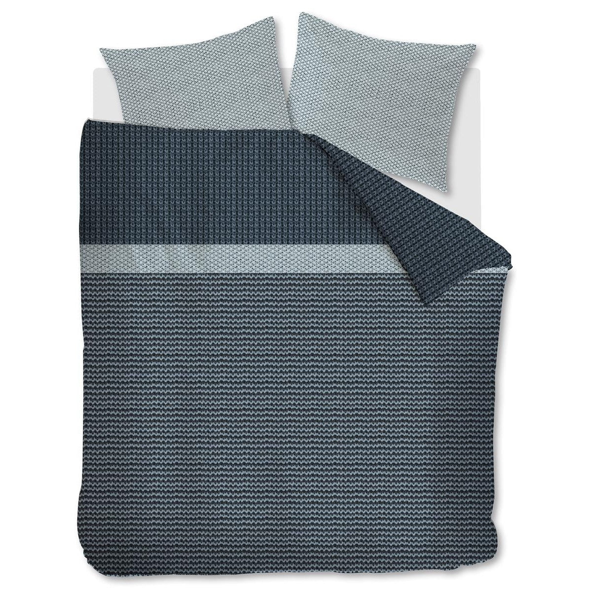 Bedinghouse Housse de couette Flanelle River Bleu