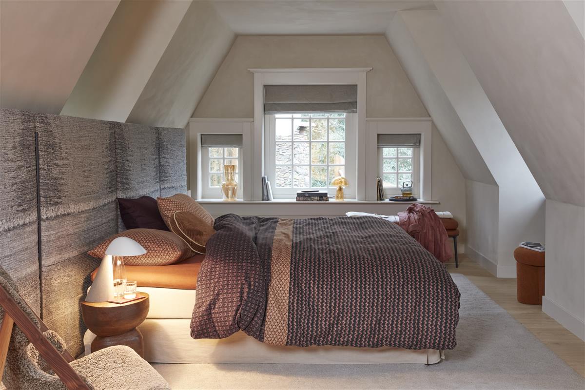 Beddinghouse Dekbedovertrek Flanel River Dark Red