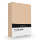 Romanette hoeslaken double jersey camel