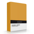 Romanette hoeslaken double jersey oker