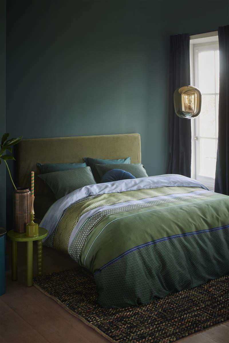 Bedinghouse Housse de couette Tencel Romeo Bleu Vert