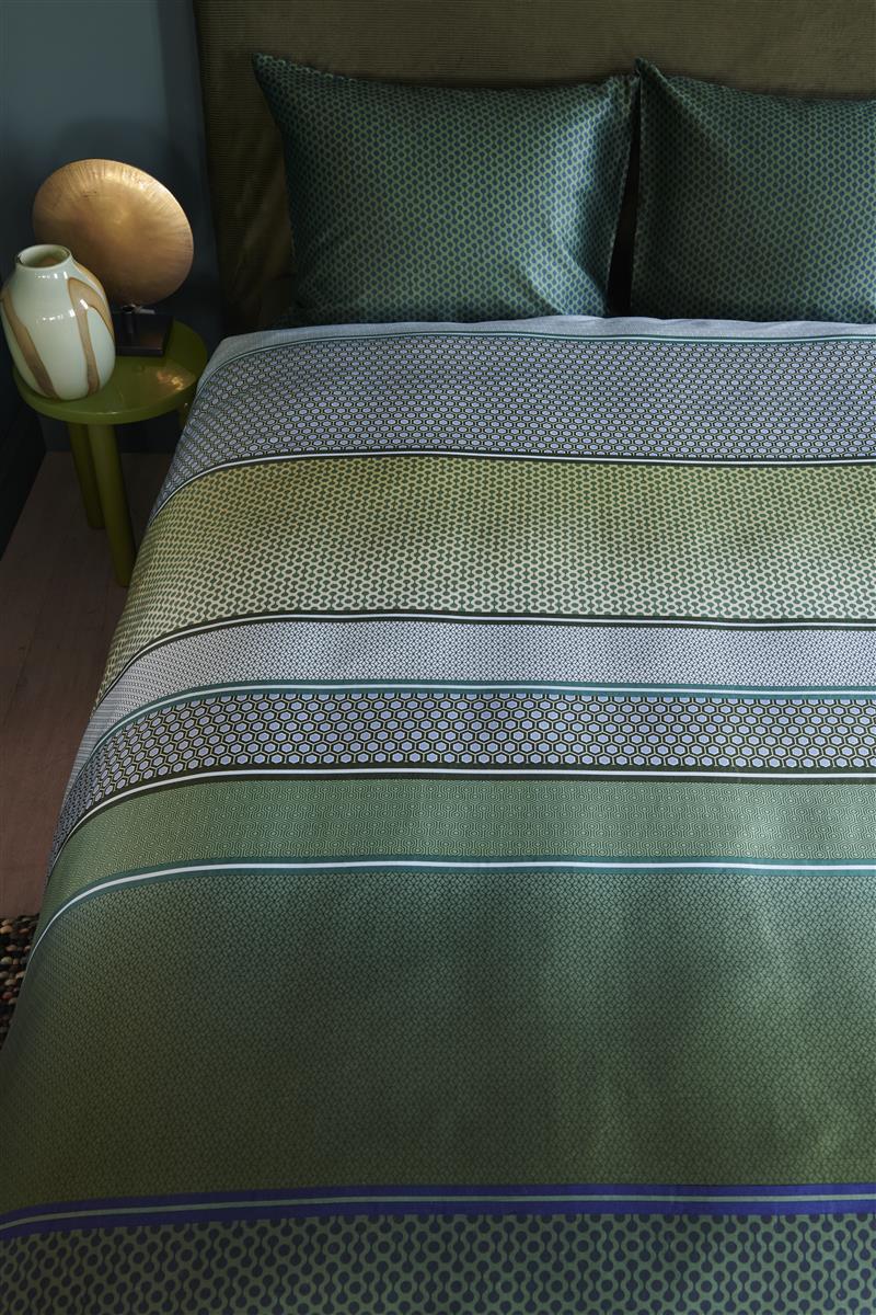 Bedinghouse Housse de couette Tencel Romeo Bleu Vert
