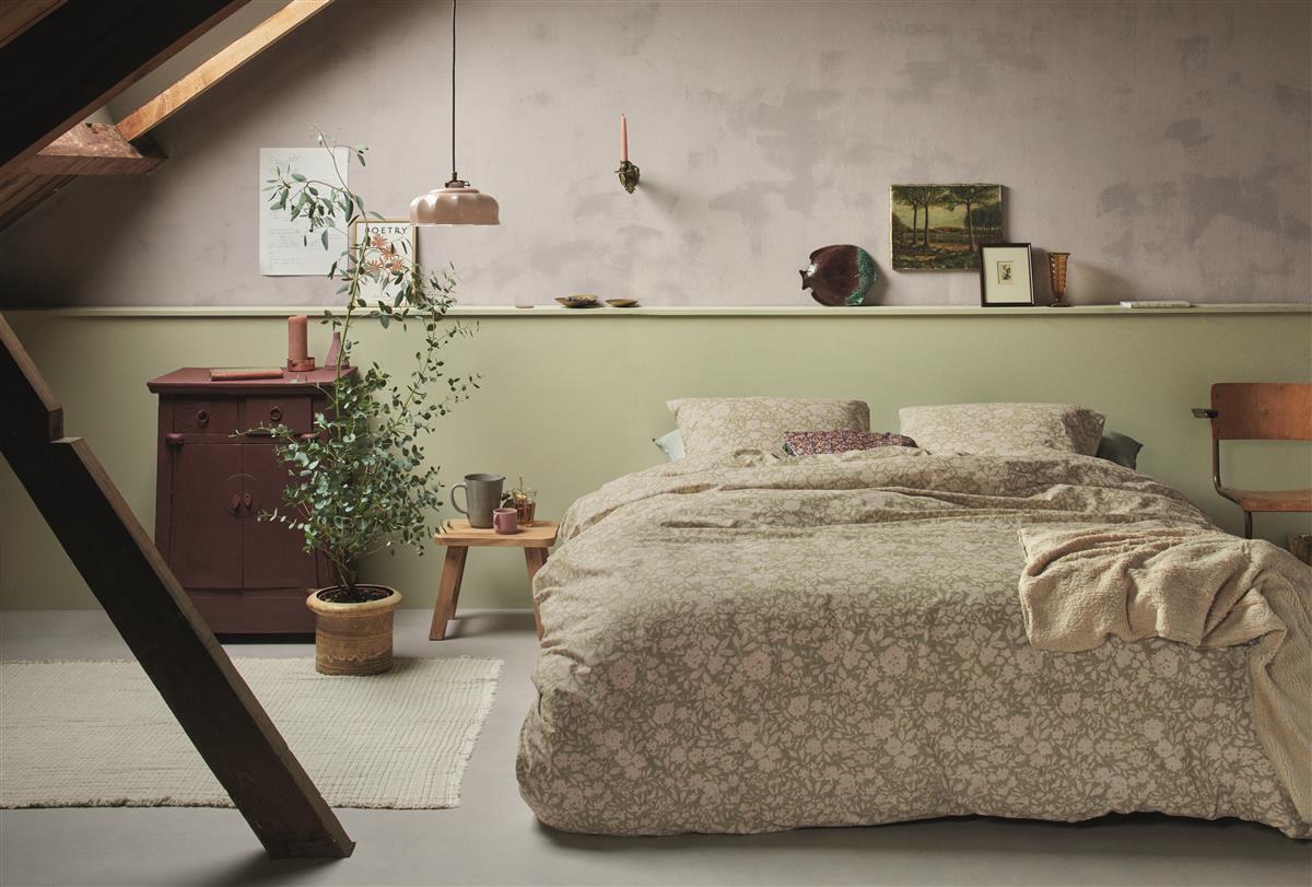 Ariadne at Home Housse de couette Coton Formes Vert