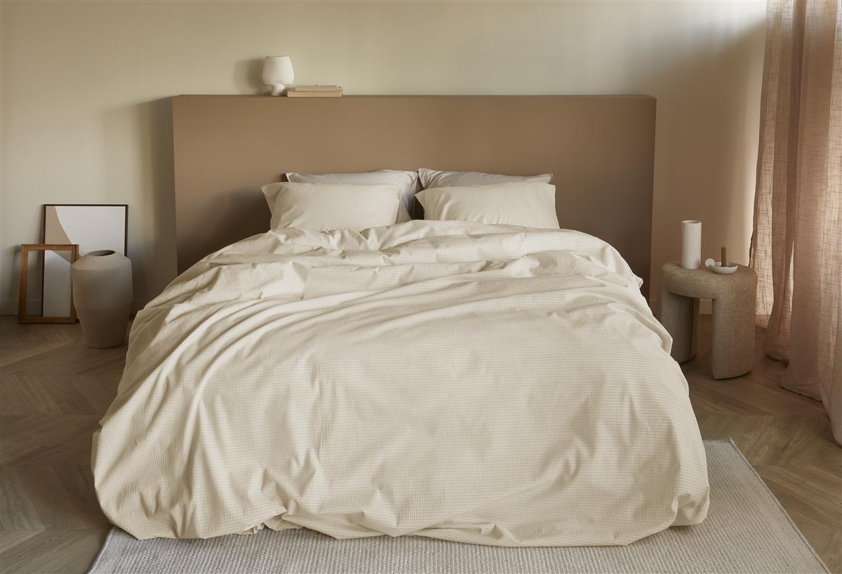 Beddinghouse Dekbedovertrek Seersucker Summer Zand