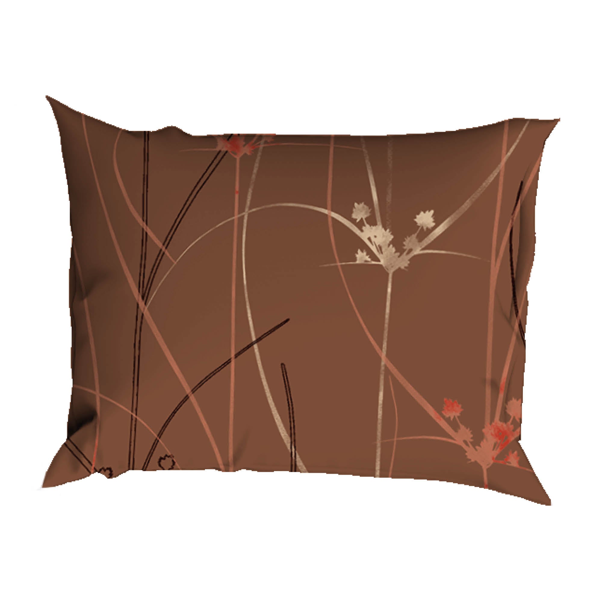 Satin d'Or Dekbedovertrek Satijn Elsa Koper/Bruin