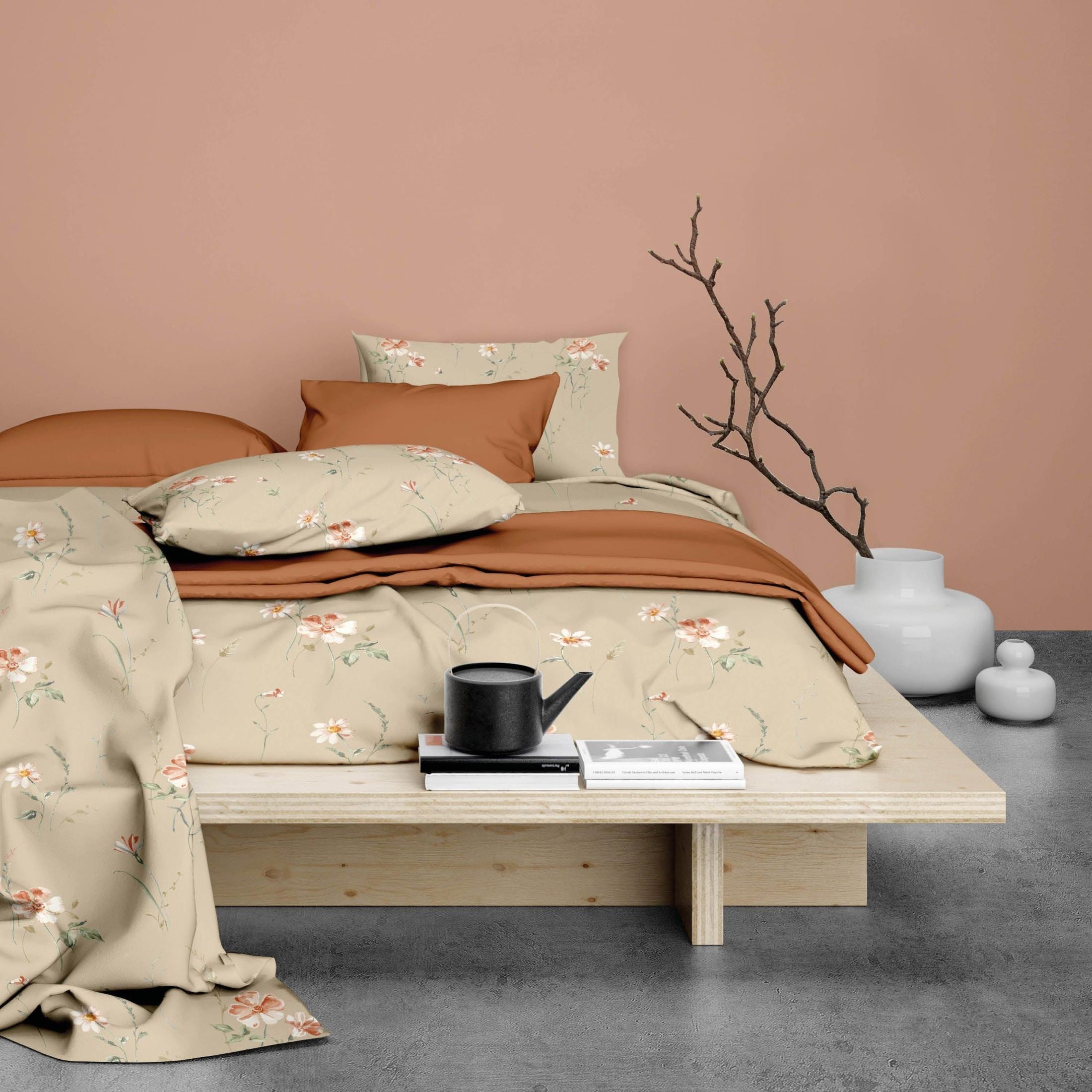 Satin d'Or Dekbedovertrek Zabina Beige Satijn - Bedtextielonline.be