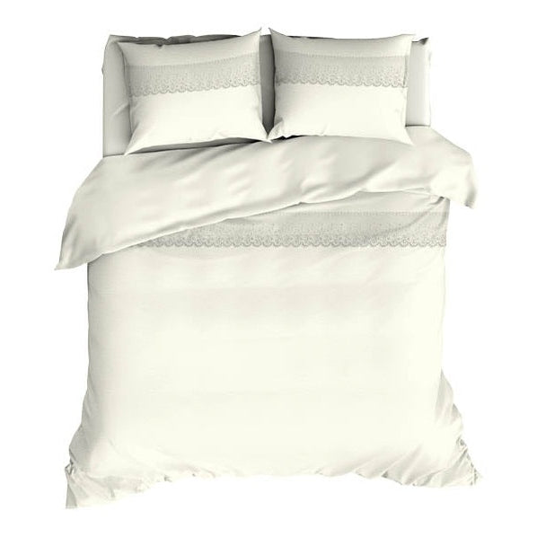 Housse de couette Romanette Coton Vienna Ivoire