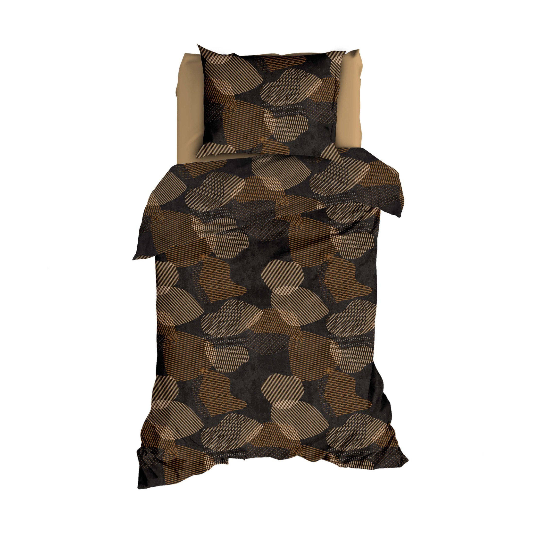 Satin d'Or Dekbedovertrek Satijn Bionic Antra Brons