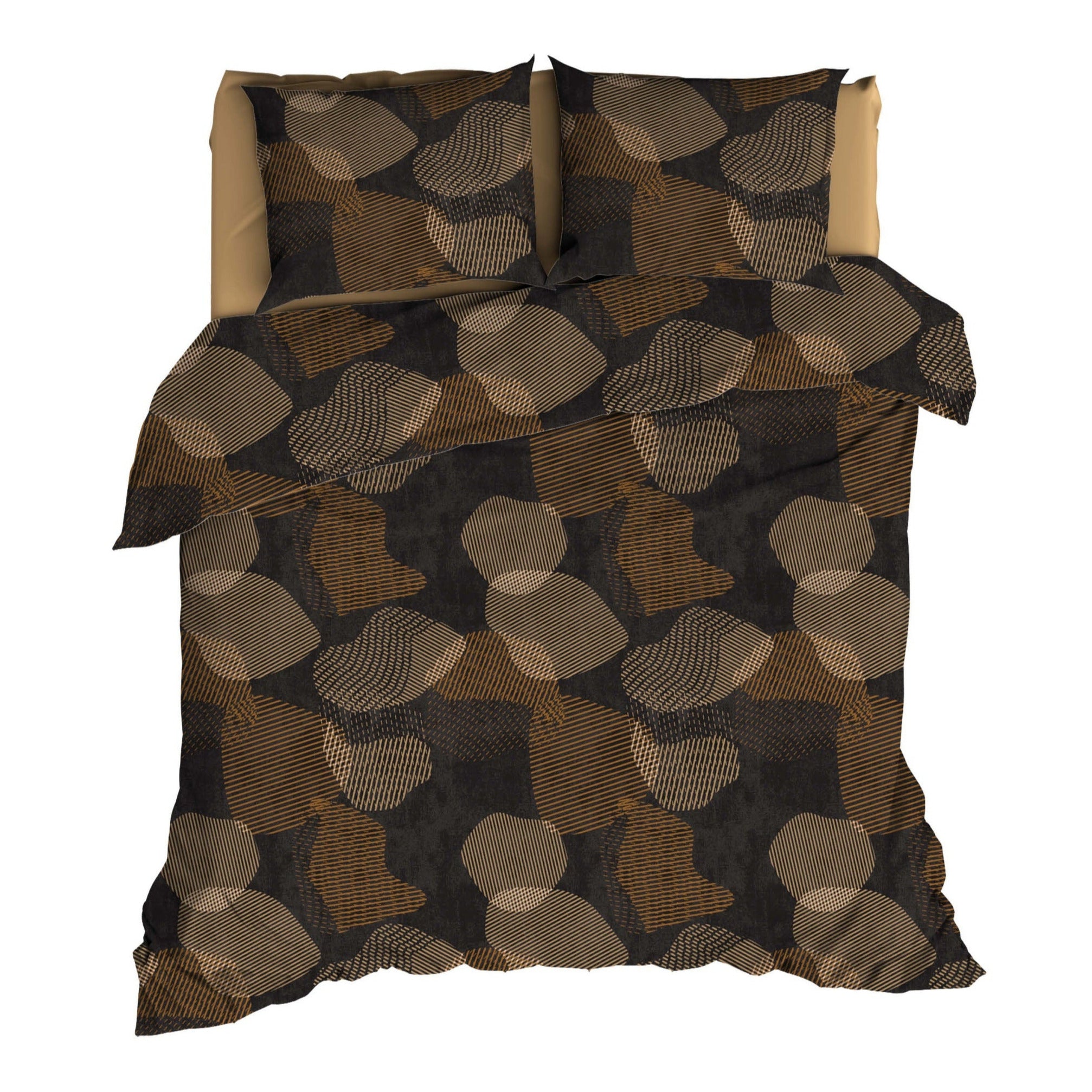 Satin d'Or Dekbedovertrek Satijn Bionic Antra Brons