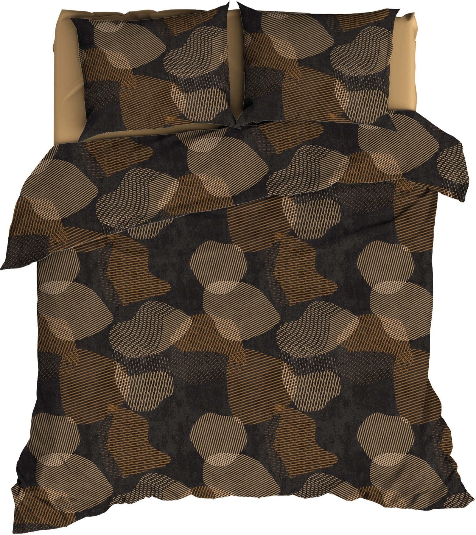 Satin d'Or Dekbedovertrek Satijn Bionic Antra/Brons