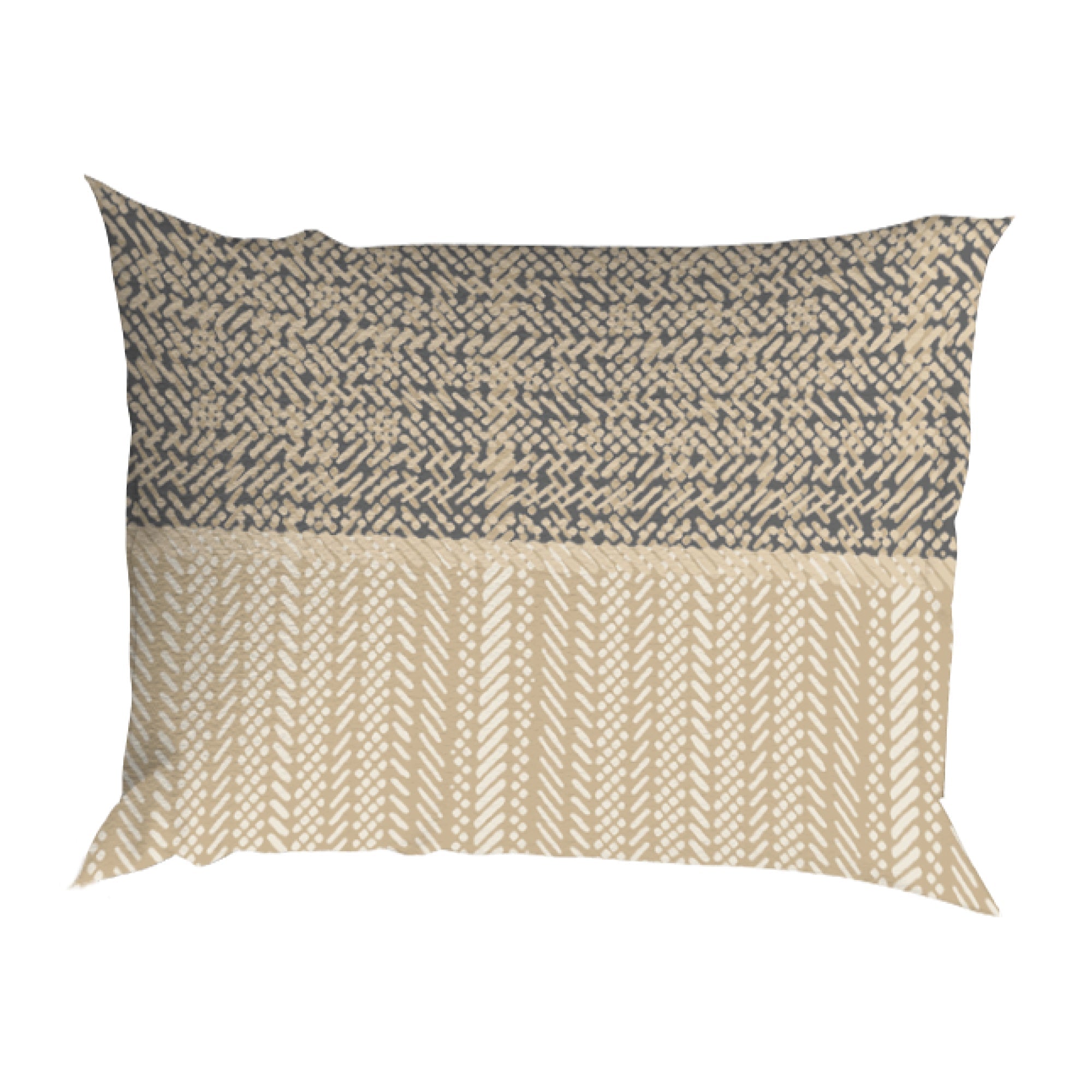 Romanette Dekbedovertrek Flanel Cortina Beige/Grijs