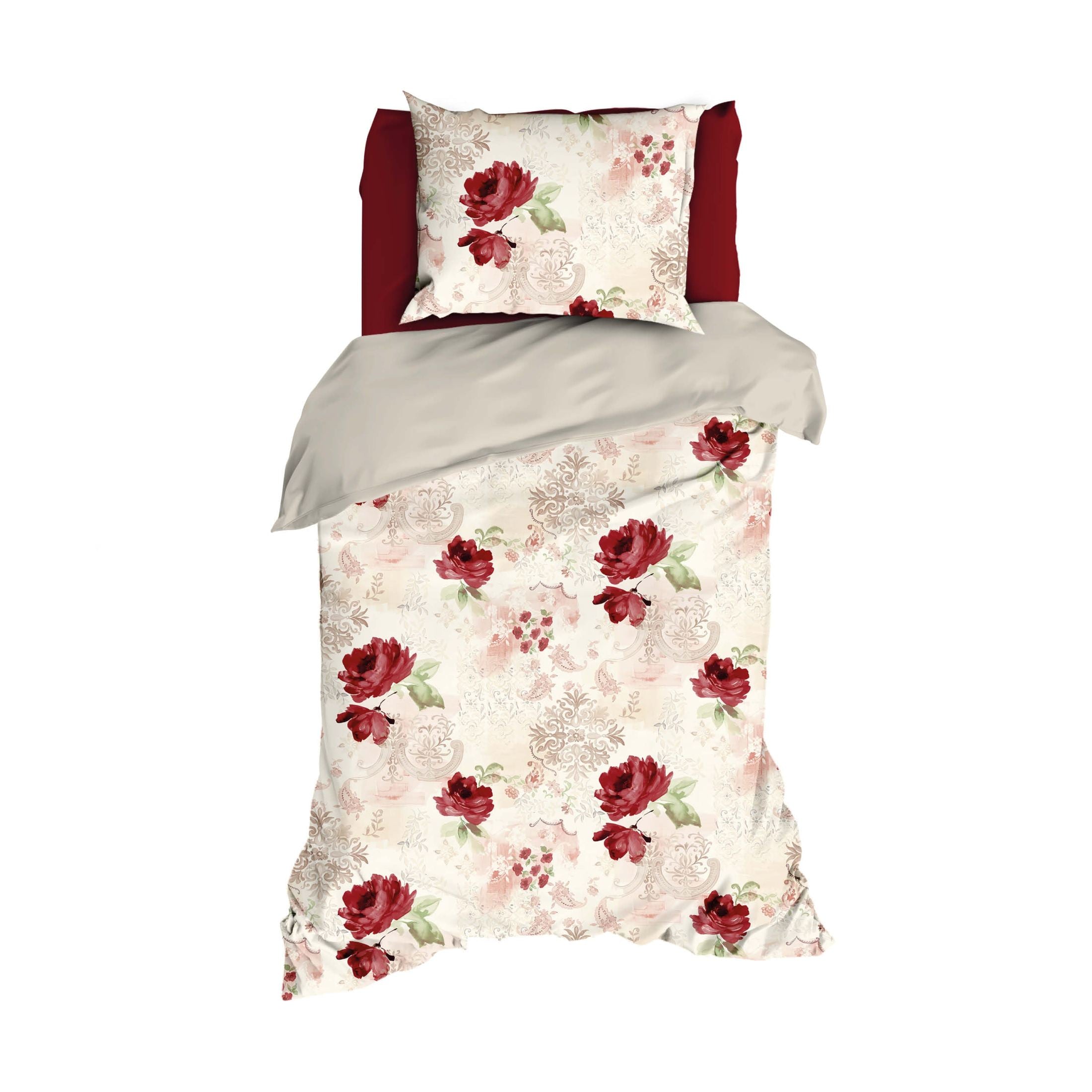 Satin d'Or Dekbedovertrek Satijn Grace Rood