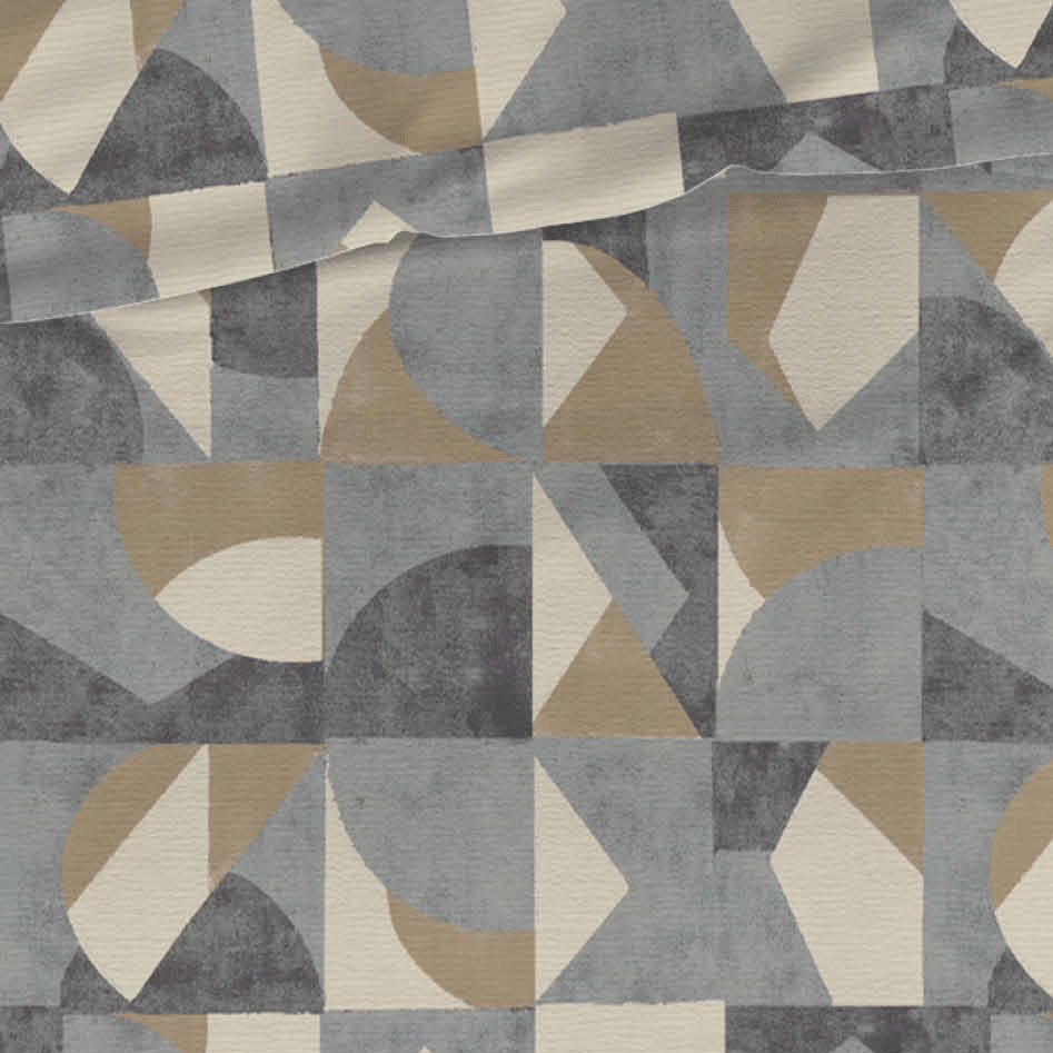 Housse de couette Romanette Coton Pictet Gris