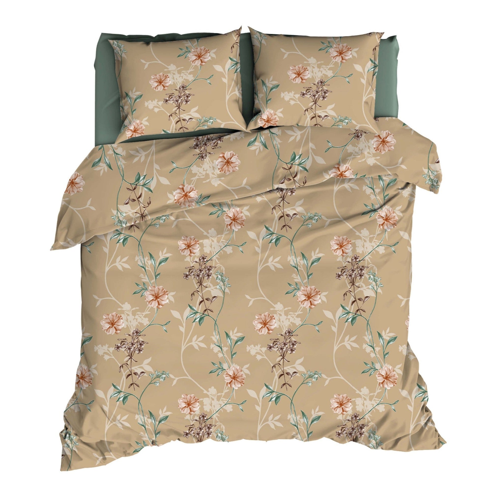 Satin d'Or Dekbedovertrek Satijn Raisa Camel