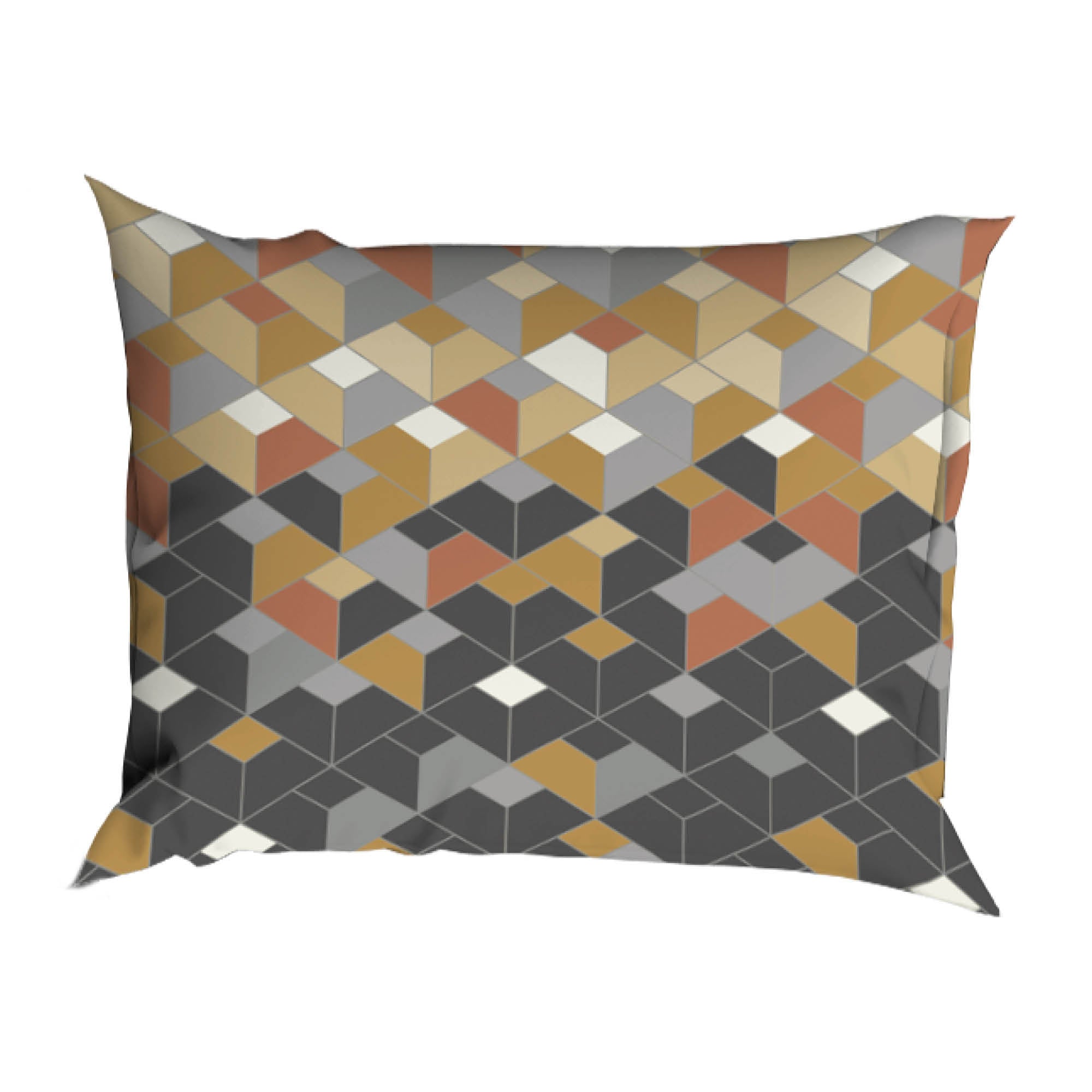 Housse de couette Satin d'Or Satin Scoop - Anthracite/Beige