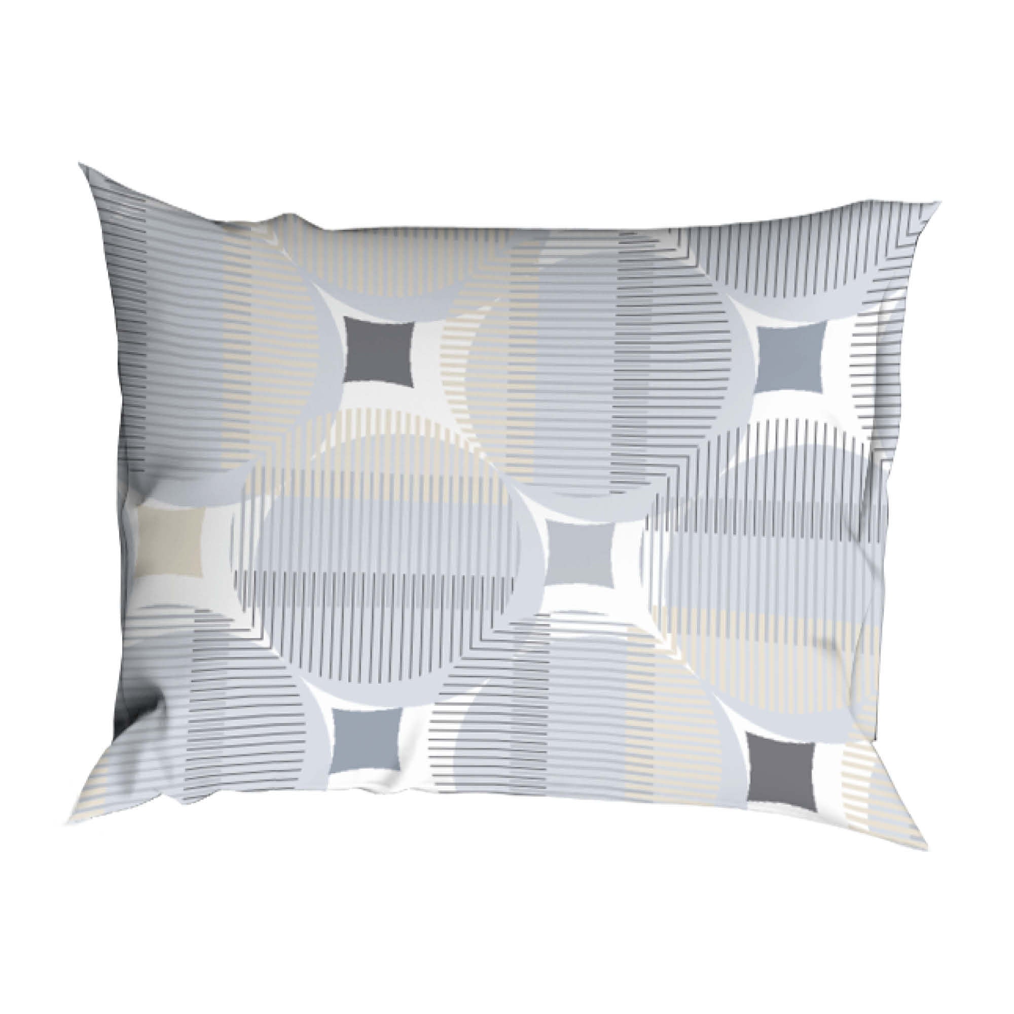 Romanette Dekbedovertrek Katoen Kwadro Silver