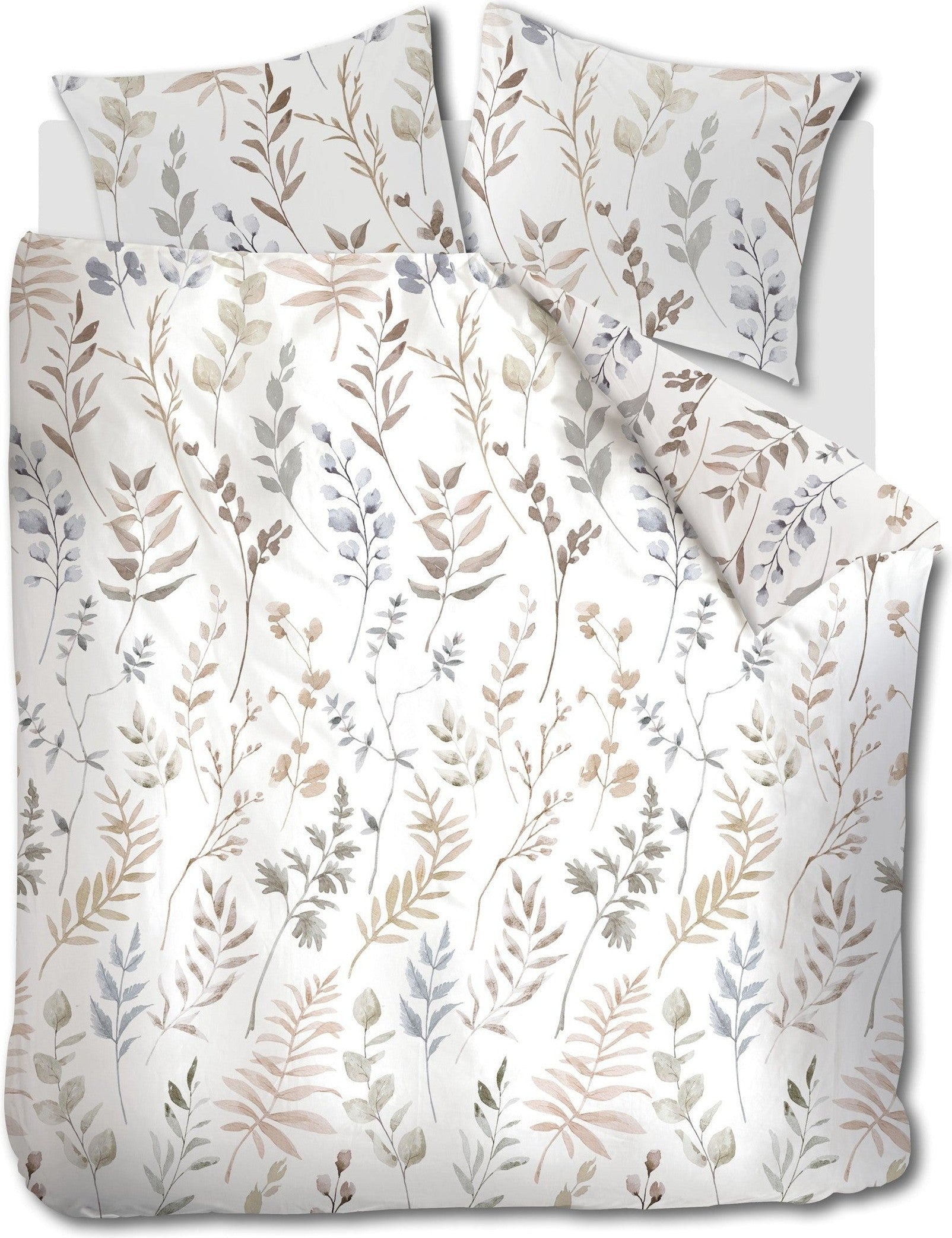 Ariadne at Home Dekbedovertrek Flanel Twigs Wit