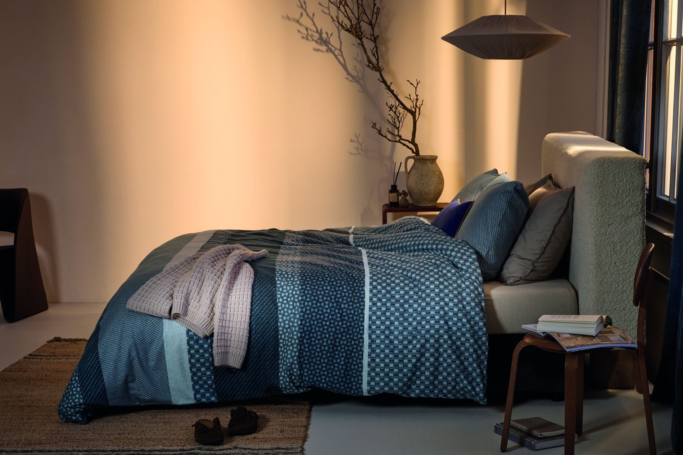 Beddinghouse Dekbedovertrek Flanel Fera Blauw